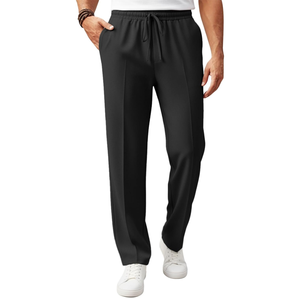 Pantalones Chinos de Algodón para Hombre al por Mayor, Ligeros, Transpirables, de Secado Rápido, Ecológicos, Casuales de Verano, OEM ODM, Ropa Personalizada - Product Image 1