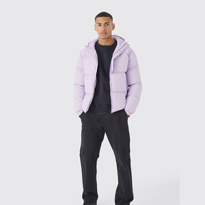 Vente d'usine OEM – Vestes pour hommes personnalisées, tendance, unies, style streetwear, imperméables, coupe-vent, avec poches frontales et logo - Product Image 3