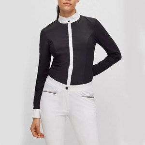 Chemises d'équitation athlétiques confortables en tissu doux et chemises d'équitation pour l'entraînement équestre quotidien - Product Image 1