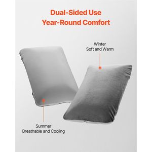 Almohada de Espuma Viscoelástica para Camping, Portátil, para Viajes y Senderismo, con Funda de Doble Cara Lavable y Extraíble - Product Image 2