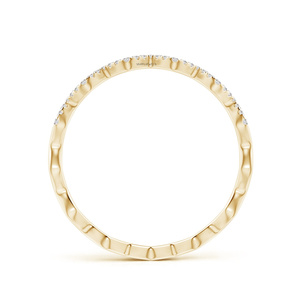 Trendy Zigzag Chevron Lab Grown Diamond Stackable Engagement <b>Wedding</b> Gift <b>Ring</b> for <b>Women</b> in 10K 14K 18K Gold 925 935 <b>Silver</b> - Product Image 4