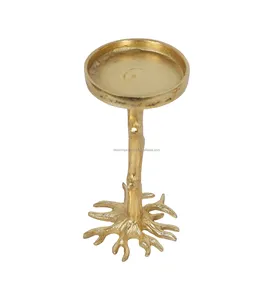 Porte-bougie en aluminium moulé artisanal de luxe, style bohème chic, avec couleur et taille personnalisables, décoration pour la maison et Noël - Product Image 3