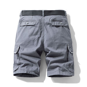 Pantalones cortos deportivos de verano para hombre, con múltiples bolsillos, holgados, informales, de algodón puro, resistentes al desgaste, hasta la rodilla, para trabajo. - Product Image 5