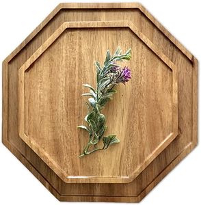 Natural Mango Wood <b>Round</b> <b>Tray</b> Handmade Decorative Serving Platter for Home Decor - Product Image 1