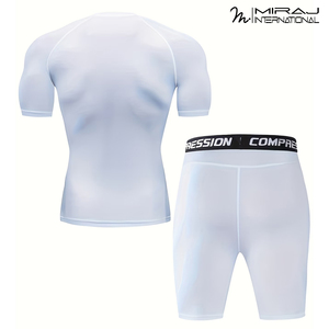 Customizable Stretch Fabric Moisture-Wicking Breathable High-Elasticity Quick-Dry <b>Base</b> <b>Layer</b> Set For Sport & Fitness Activities - Product Image 2