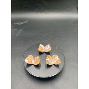 Cabujón 2D de Jaspe Marrón Brechado Natural con Forma de Mariposa, 60x45x5mm, Piedra Pulida, Gema Suelta para Joyería - Product Image 3