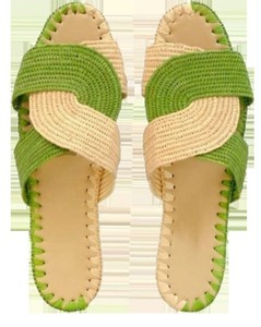 Chaussures marocaines en raphia, pantoufles en raphia, cadeau d'anniversaire, pantoufles traditionnelles en raphia, babouches en raphia, cadeau pour elle, raphia fait main - Product Image 1