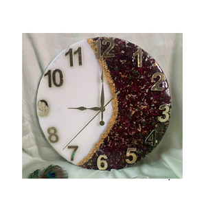 Resin Digital Modern Wall <b>Clock</b> for <b>Office</b> and Living Room Decoration with Unique Handmade Design - Product Image 4