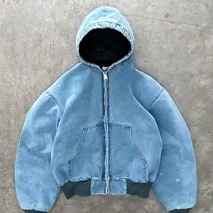 Sudadera con Capucha Resistente para Hombre, Mezcla de Algodón, Bolsillo Tipo Canguro, Capucha Ajustable, Estilo Casual para Exteriores - Product Image 6