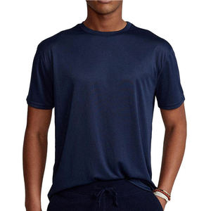 T-shirt décontracté imprimé pour homme, coupe ample, style été, 100 % polyester tricoté avec motif logo – Grande Vente - Product Image 2