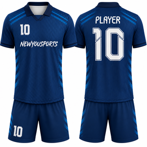Camiseta de Fútbol de Poliéster YOU SPORTS de Alta Calidad, Personalizada, con Impresión por Transferencia de Calor, Transpirable, de Secado Rápido, Manga Corta - Product Image 1