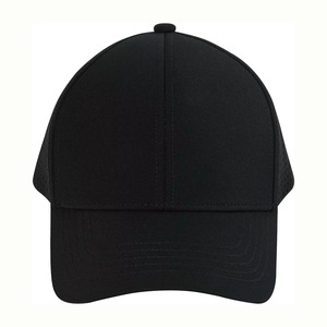 Gorra de Béisbol Negra de 6 Paneles, Ajustable, Unisex, Informal, de Color Sólido, para Exteriores, Primavera, Verano, Adultos - Product Image 4