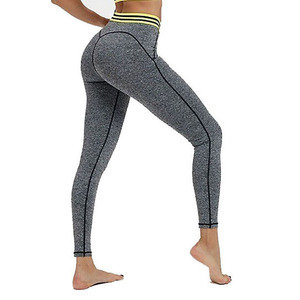 Leggings de sport pour femmes grandes tailles, impression de logo personnalisée, polyester léger, taille élastique. - Product Image 3