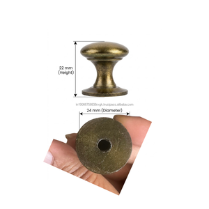 Antique Brass Iron Cabinet <b>Knob</b> Round 22mm Hotel <b>Furniture</b> Drawer <b>Handle</b> Durable Cupboard <b>Knob</b> for Hospitality Projects - Product Image 3