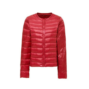 Ivory Black Navy Gray Pink <b>Red</b> Men Thin Lightweight Puffer <b>Jacket</b> Zipper Neck Quilted Winter Coat OEM Premium Supply <b>Waterproof</b> - Product Image 6