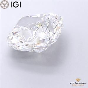 เพชร VS1 ความใสระดับ D สี D เพชร CVD ที่เพาะเลี้ยงในห้องปฏิบัติการ รูปทรงสี่เหลี่ยมคุชชั่น น้ำหนัก 3.51 กะรัต พร้อมใบรับรอง IGI สำหรับแหวนดีไซเนอร์เป็นของขวัญ - Product Image 6