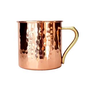 Taza de Cobre Clásica Premium - Diseño Americano Elegante, Hecha a Mano, Duradera, a Prueba de Fugas, Tamaño Personalizado para Uso en el Hogar, Hoteles y Bares - Product Image 1