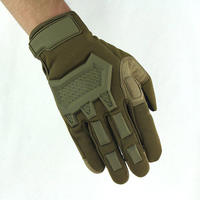 Gants tactiques de défense personnelle TPR à doigts entiers, compatibles écran tactile, pour extérieur, avec protection des phalanges, résistants aux coupures et aux impacts