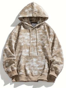 Top Quality Men Oversized <b>Tie</b>-<b>Dye</b> Hooded Sweatshirt Cotton Fleece Casual Autumn <b>Hoodie</b> With Pocket Regular Sleeve - Product Image 2