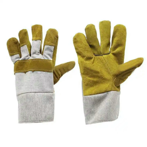 Guantes de Soldadura de Cuero Vacuno de Alta Resistencia con Diseño Innovador, Forro de Algodón Ignífugo, Protección Térmica para Trabajo Comercial - Product Image 3