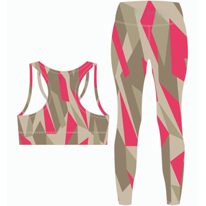 Manufacturer New Arrival Women’s <b>Gym</b> Fitness Set Sublimation Print Seamless Yoga Bra and <b>Leggings</b> Made in Pakistan OEM ODM - Product Image 2