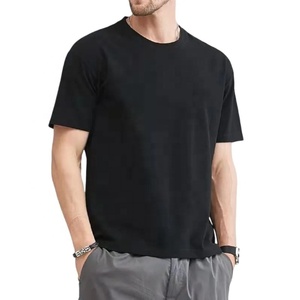 Casual Men's Summer <b>White</b> T-Shirt Breathable PolyesterCotton Regular Fit Comfortable Short Sleeve 180g - Product Image 3