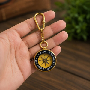 Premium Brass Key <b>Chain</b> Handmade Metal Keyring Decorative Vintage Key Holder Gift Accessory Custom Brass Keychain - Product Image 2