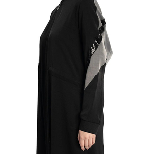 Direct Wholesale Simple and Plain Black Islamic Clothing <b>for</b> Women New Design Modest Abaya <b>Dress</b> Custom Direct Sales - Product Image 4