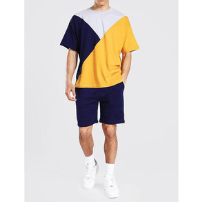 Summer Fashion Streetwear 100% Cotton Men T shirt and Shorts <b>Sets</b> Unisex Custom Logo Shorts and t Shirt <b>Set</b> Men - Product Image 5