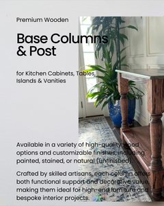 High Quality Wooden Furniture <b>Legs</b> Decorative Carved & Tapered Styles <b>for</b> <b>Sofa</b> Couch Cabinet Table Heavy Duty Solid Wood Support - Product Image 6