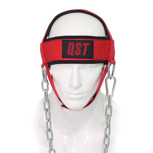 Harnais de musculation professionnel robuste pour la tête et le cou en néoprène et nylon avec chaîne métallique pour entraînement de force en salle de sport – Plusieurs tailles - Product Image 5