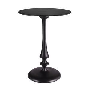 Table d'appoint de luxe en aluminium martelé, finition nickel antique, design Art Déco pour salon moderne, décoration Diwali - Product Image 6