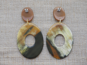 AALIYAN IMPEX Pendientes de Cuerno Ecológicos para Mujer, Ligeros, Duraderos, Elegantes, con Diseño Animal, Náutico y Europeo, Técnica Pulida - Product Image 4