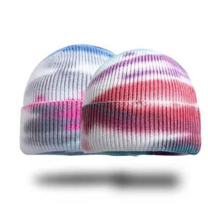 Custom Rubber Patch Logo Beanie Manufacturer Beanies Gorras Skull Cap Soft Cuffed Winter Warm Jacquard Elastic Knitted Hats - Product Image 5