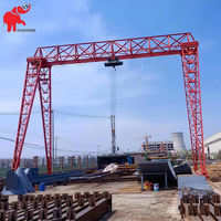 Fabricant de grues portiques extérieures à structure treillis, grues portiques de 5, 10 et 16 tonnes avec palan électrique, type treillis