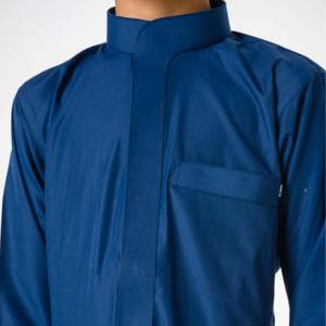 Caftán Thobe Musulmán para Niños, Hecho en Pakistán, Estilo Medio Oriente, Cuello en V, Árabe, Marroquí, Islámico, Tallas Grandes, Manga Larga - Product Image 2