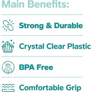 Bicchieri di Plastica Trasparenti Usa e Getta da 16 oz [Confezione da 240] Senza BPA, Cristallini per Uso Quotidiano, Feste ed Eventi, per Bevande Fredde - Product Image 3