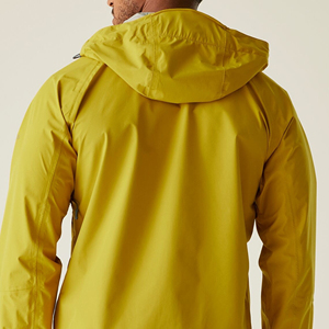 KICKKOC ENTERPRISES Unisex Yellow <b>Waterproof</b> Hooded Hard Shell <b>Jacket</b> with Single Button for All Seasons <b>Thin</b> Outdoor Hiking - Product Image 5