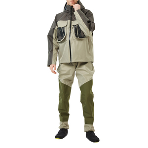 Outdoor Unisex Softshell Windbreaker Hooded Breathable <b>Wading</b> Fishing Waterproof UPF 35 <b>Jacket</b> - Product Image 1