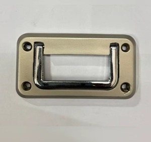 Zinc Alloy Modern Recessed Folding <b>Handle</b> <b>Flush</b> Mount Pull for Kitchen Dresser Cabinet Industrial Equipment and Tool Chests - Product Image 3