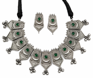 Conjunto de Collar y Pendientes de Aleación de Cobre Chapado en Oro Oxidado con Circonitas, Estilo Étnico Moderno, con Perlas, para Mujer, Regalo para Boda, Compromiso o Fiesta - Product Image 1