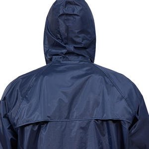 Customized <b>Polyester</b> Hooded Solid Rainsuit with Vent on Back Quick-drying Breathable Comfortable Fabric for Rainy Days - Product Image 4