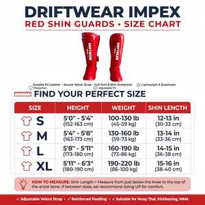 Protège-tibias et protège-pieds en cuir PU rouge de qualité supérieure pour arts martiaux, personnalisables OEM, pour entraînement de kickboxing, Muay Thai, Karaté et protection de sécurité - Product Image 6