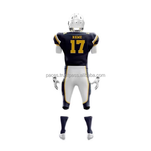 Nouvel uniforme de football américain 2025 avec nom et numéro d'équipe, tailles plus grandes, maillots antibactériens, respirants et à séchage rapide - Product Image 3