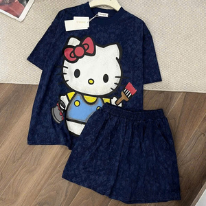 ชุดเสื้อผ้าผู้หญิงสองชิ้นสำหรับฤดูร้อน สไตล์ลำลอง ผ้าฝ้ายเนื้อนุ่ม เป็นมิตรกับสิ่งแวดล้อม ซักได้ สวมใส่สบาย แฟชั่นธรรมชาติ รับสั่งทำ - Product Image 3