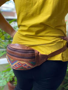 New Arrival Stylish Jacquard Kilim <b>Leather</b> Hip Pocket <b>Belt</b> Designer Hot Selling Fanny Pack with Multi-Uses <b>Pouch</b> <b>Belts</b> - Product Image 2