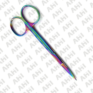 กรรไกรตัดม่านตาแบบปลายตรง สแตนเลสสตีล น้ำหนักเบา คุณภาพสูง ใช้ซ้ำได้ สำหรับการผ่าตัด มีขนาดให้เลือกตามสั่ง - Product Image 5