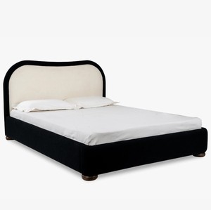 Modern Upholstered <b>Bed</b> Frame King Size Soft <b>Bed</b> with Quilted Headboard and Footboard Fabric Upholstery - Product Image 2