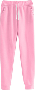 Conjunto Deportivo de 2 Piezas para Mujer, Sudadera con Capucha y Pantalones Jogger Rosa - Product Image 4