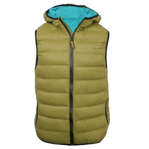 Lightweight <b>Packable</b> Hooded Winter Puffer Vest Polyester Quilted Breathable Zip-Up Outerwear - Product Image 5